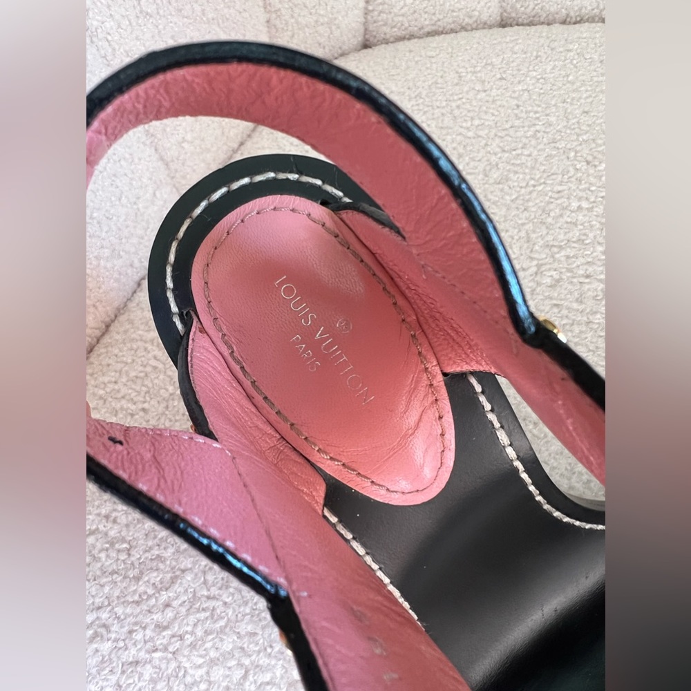 Louis Vuitton LV Sandals , Monogram , high heels like new - Picture 5 of 11